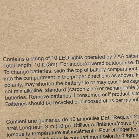 Jingles & Joy Red and White 10pc Peppermint Lights 10ft Garland, NIB - Picture 2 of 3